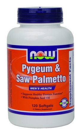 Now Foods Pygeum Saw Palmetto Softgels