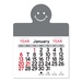 Adhesive Peel-N-Stick Smile Face 2023 Calendars