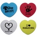 Custom Printed Heart Erasers