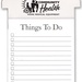 Personalized Things To Do Refrigerator Magnet & Pad