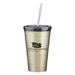 Stainless Steel Custom 16 oz. Double Wall Tumbler & Straw