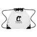 Touchdown Clear Drawstring Backpack with Imprint