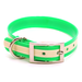 Dura-Lon Glow Dog Collar, Standard, Light Green, 1" Wide