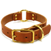FieldKing, BTL Bridle Leather Dog Collar, Double Ring, 1" Wide