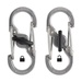 Nite Ize, S-Biner MicroLock Stainless Steel, 2 Pack, Stainless