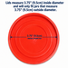 Mian Red Plastic Lids fits Luminarc Working Glass 6 Pack