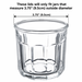 Mian Red Plastic Lids fits Luminarc Working Glass 6 Pack