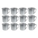 Mian 12 Ounce Aluminum Country Camping Mug Drinking Cup 12 Pack