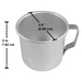 Mian 12 Ounce Aluminum Country Camping Mug Drinking Cup 48 Pieces