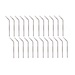 Mian Stainless Steel Drinking Straws 24 Pack with Cleaning Brush