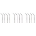 Mian Stainless Steel Drinking Straws 12 Pack with Cleaning Brush
