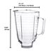 5 Cup Glass Square Top Blender Jar fits Oster & Osterizer Blenders by ...