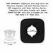 Univen Blender Lid Filler Cap Compatible with Oster and Osterizer Blenders Jar Lids with 2" (5cm) Hole