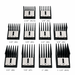 Miaco 10 Piece Universal Clipper Guide Comb Guard Set Compatible with Oster Classic 76, A5, Andis AG, BG, Wahl, etc.