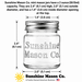 Sunshine Mason Co. Mini Mason Jar Vintage Farmhouse Shot Glasses with Metal Lid 2 Ounces, 12 Pieces
