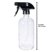 Sunshine Mason Co. Clear Glass Refillable Spray Bottle with Trigger Sprayer 16 oz (500ml)
