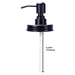 Sunshine Mason Co.. Mason Jar Liquid Soap Dispenser Lid Black
