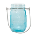 Sunshine Mason Co. Pint Sized Vintage Blue Glass Mason Jars with Hanger Handles Set of 6