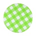 Sunshine&#x20;Mason&#x20;Co,&#x20;One&#x20;Piece&#x20;Mason&#x20;Jar&#x20;Lids&#x20;6&#x20;Pieces,&#x20;Green&#x20;Gingham