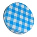 Sunshine&#x20;Mason&#x20;Co,&#x20;One&#x20;Piece&#x20;Mason&#x20;Jar&#x20;Lids&#x20;6&#x20;Pieces,&#x20;Blue&#x20;Gingham