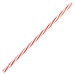 Sunshine Mason Co. Glass Mason Jar Set with Silver Lids and Red Stripe Straws, Set of 6