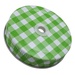 Sunshine&#x20;Mason&#x20;Co.&#x20;Green&#x20;Gingham&#x20;Mason&#x20;Jar&#x20;Lids&#x20;with&#x20;White&#x20;Straws&#x20;6&#x20;Pieces