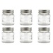 Sunshine Mason Co. Mini Mason Jar Shot Glasses with Metal Lid 2 Ounces, 6 Pieces