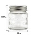 Sunshine Mason Co. Mini Mason Jar Shot Glasses with Metal Lid 2 Oz with Dessert Spoons, 24 Pieces