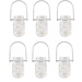 Sunshine&#x20;Mason&#x20;Co.&#x20;Pint&#x20;Glass&#x20;Mason&#x20;Jars&#x20;with&#x20;Hangers&#x20;and&#x20;LED&#x20;Fairy&#x20;Lights&#x20;Set&#x20;of&#x20;6