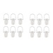 Sunshine Mason Co. Pint Glass Mason Jars with Hangers and LED Fairy Lights Set of 12