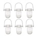 Sunshine Mason Co. Pint Sized Glass Mason Jars with Hanger Handles Set of 6