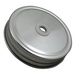 Sunshine Mason Co. Silver Mason Jar Lids with White Straws, 6 Pieces