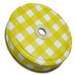 Sunshine&#x20;Mason&#x20;Co.&#x20;Yellow&#x20;Gingham&#x20;Mason&#x20;Jar&#x20;Lids&#x20;with&#x20;Yellow&#x20;stripe&#x20;Straws,&#x20;6&#x20;Pieces