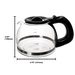 Univen 4 cup Glass Coffeemaker Carafe Compatible with Oster Coffeemaker Model 3301 and 4287, 4.25" (10.8cm) TALL