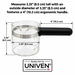 Univen 4 Cup Glass Espresso Coffee Carafe fits Mr. Coffee, Krups, Salton, DeLonghi, Imusa, etc