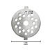 Univen .175" Fine and .25" Coarse Plate Discs fits KitchenAid FGA Food Meat Grinder Chopper Attachment