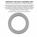 Univen Blender Gasket Seal Compatible with Black and Decker Models 09146-1 2 PACK