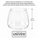 Univen 7 oz Coffee Ground Glass Jar Carafe 3.5" (8.9cm) Tall fits KitchenAid Burr Grinder replaces 4176728 KPCGRND