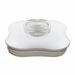 Univen Blender Lid and Center Cap fits Oster Cloverleaf-Shaped Blender Jars, White