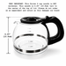 Univen 4 cup Glass Coffeemaker Carafe Compatible with Oster Coffeemaker Model 3301 Mr. Coffee TF4 TF5