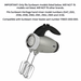 Univen Beaters fits Sunbeam Heritage Hand Mixer models 2547 2551 2556 2558 2560 2561 2562 2565 3156