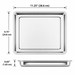 Univen Stainless Steel Upgraded Baking Tray Drip Baking Pan Compatible with Cuisinart Airfryer Oven TOA-26 TOA-28