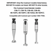 Univen Stainless Steel Wire Whisk Compatible with Cuisinart CSB-77WA, CSB-77, CSB-78, CSB-80, CSB-85, HB-154PC, HB-154P
