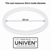 Univen Pressure Cooker Gasket Compatible with Bene Casa Stainless Steel 5.3 Quart model BC-33868