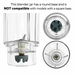 Univen Blender Jar and Blade Compatible with Hamilton Beach Models 51101 51101AG 51101B 51101BG 51101R 51101RG 51102