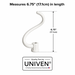 Univen Coated Spiral Dough Hook Compatible with KitchenAid 4.5 and 5-Qt Bowl-Lift Stand Mixers
