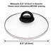 Univen Glass Lid Pot Cover 8.5" (21.6cm)