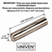 Univen Grooved Dowel Pin fits KitchenAid Mixers W10234531 2 Pack
