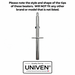 Univen Beaters fits Sunbeam Heritage Hand Mixer models 2547 2551 2556 2558 2560 2561 2562 2565 3156