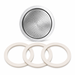Univen 2.25" (57mm) Espresso Filter and Gasket Seals Compatible with Bialetti 3 Cup Aluminum Espresso Makers